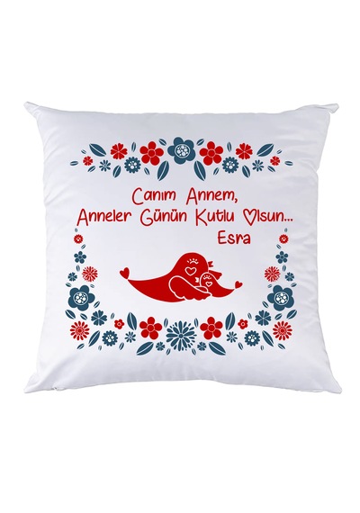 Anneme Mesajım Var Hediye Yastık