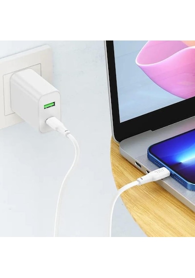 Hoco X93 Force 20w Type-c To Apple Uyumlu iPhone Lightning-c Ultra Hızlı Şarj Ve Data Kablosu 1m Beyaz