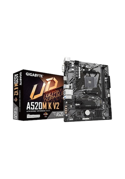 Gıgabyte A520m-k V2, 2xddr4, 1x M.2, D-sub, Hdmı, Am4 Soket Anakart