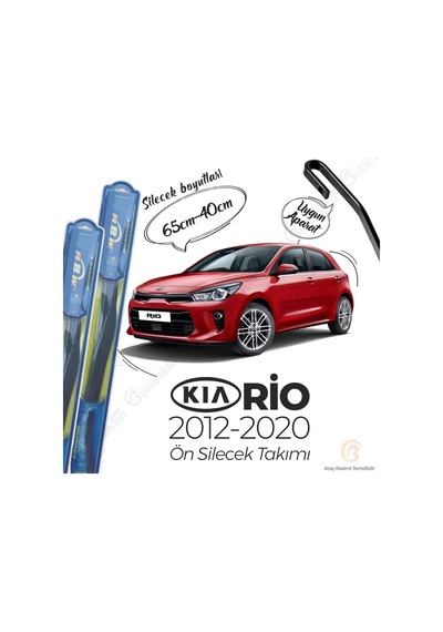 Kia Rio Ön Silecek Takımı (2012-2017) RBW Hibrit
