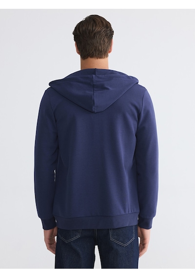 Lcwaıkıkı Basic Lacivert Erkek Fermuarlı Sweatshirt