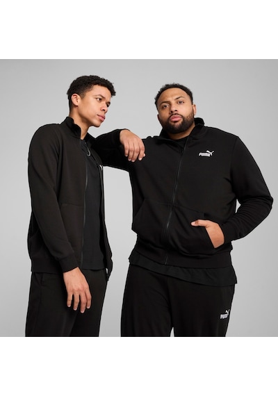Puma Erkek Ess No. 1 Logo Track Jacket Eşofman Üst 68258401 Siyah