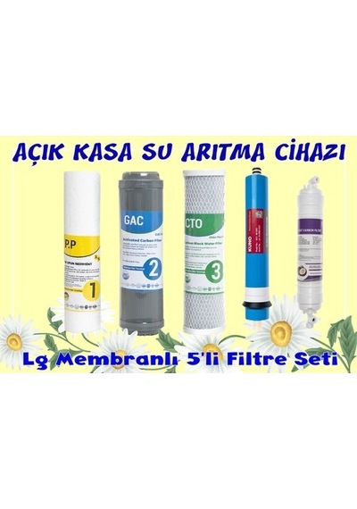 Sulook Su Arıtma Cihazı Açık Kasa 5'li Filtre Seti Memranlı