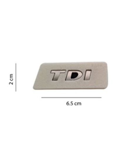 Volkswagen Uyumlu Tdı Krom Yazı 2 6.5 Cm