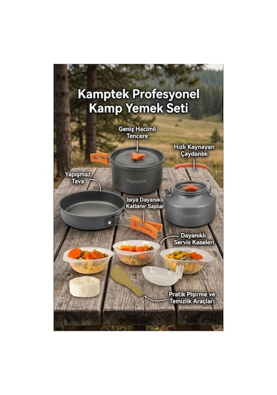 Kamptek Kamp Ocağı Ve Portatif Yemek Pişirme Seti - 4 Parça Kamp Seti Tencere, Tava, Çaydanlık/demlik, Taşınabilir Ocak Kırmızı Kamptek Kamp Ocağı Ve Portatif Yemek Pişirme Seti - 4 Parça Kamp Seti Tencere, Tava, Çaydanlık/demlik, Taşınabilir Ocak Kırmızı