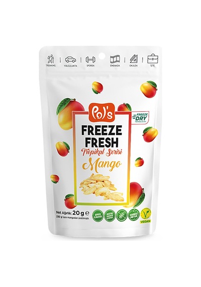 Pol's Freeze Fresh Tropikal Seri Mango 20 G - 5 Adet Tarı