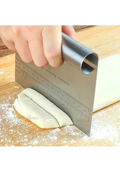 Paslanmaz Çelik Hamur Kesme Aparatı, Kazıyıcı Spatula, Pasta Ve Kek Şekillendirici Diğer