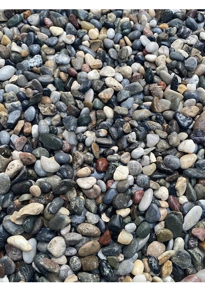 Ahs Doğal Dalaman Dere Çakılı Taşı 10 Kg 1-1,5cm Dere Çakıl Bahçe Peyzaj Saksı Teraryum Akvaryum Taş