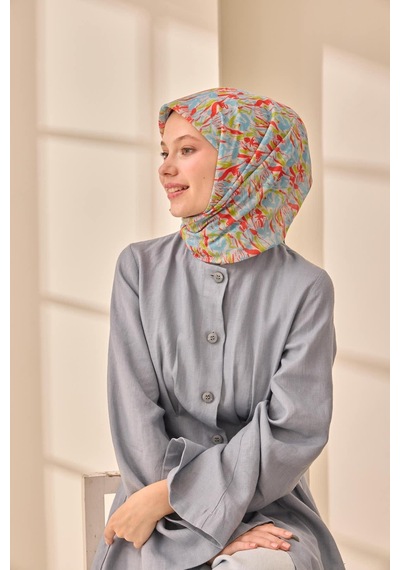 Silk Home Soft Eşarp 73091-13 Bebe Mavi, Parlak Turuncu, Fıstık Yeşili