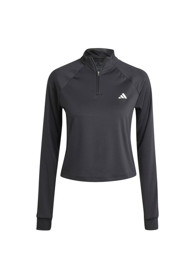 Adidas Tr-es 1/4zıp Black Siyah Kadın Fermuarlı Sweatshirt Siyah