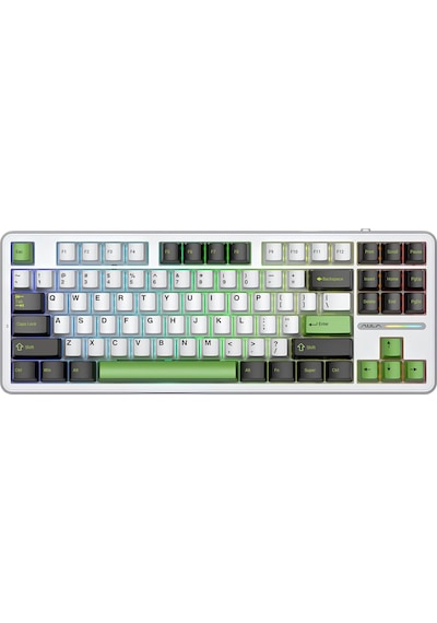 Aula F87 Mekanik Rgb Tkl Gray Switch Kablosuz Makrolu Hot Swap Klavye