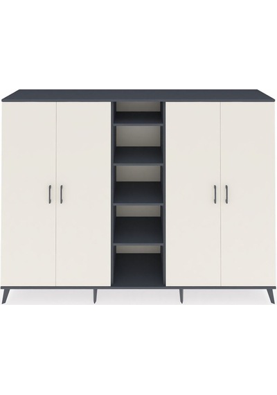 Hyperion Dolap 12 Raflı 4 Kapaklı 220x44x163 Antrasit-aytaşı/antr Antrasit-aytaşı/antrasit Hyperion Dolap 12 Raflı 4 Kapaklı 220x44x163 Antrasit-aytaşı/antr Antrasit-aytaşı/antrasit