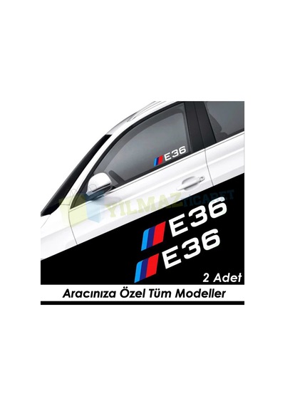 Bmw M Yan Cam Ayna Oto Sticker Yapıştırma E46 E90 E60 E39 E36 F30 15 X 4 Cm