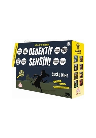 Mercankitap Dedektif Sensin / Iki Set Bir Arada 8 Kitap / Pronto