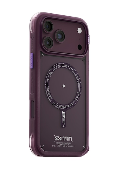 Apple Uyumlu iPhone 18 Pro Max Uyumlu Kılıf M-safe Şarj Özellikli Airbag Tasarımlı Skinarma Avion Kapak Bordo