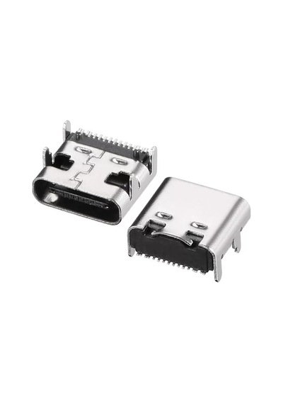 Ic-266b-4 Type-c Dişi Şase Konnektör - Usb 3.1 16 Pin Hızlı Şarj Destekli Soketi
