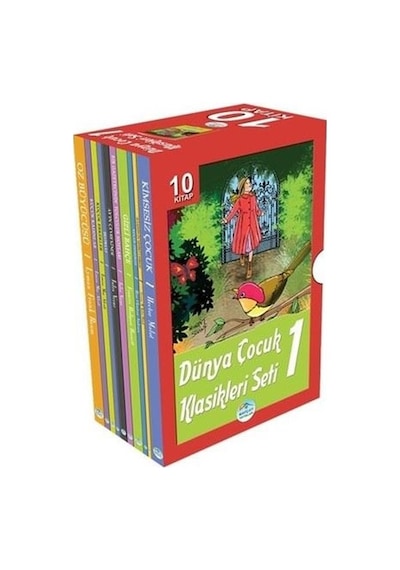 Dünya Çocuk Klasikleri 1 (10 Kitap Takım)- Mavi Çatı Yayınları