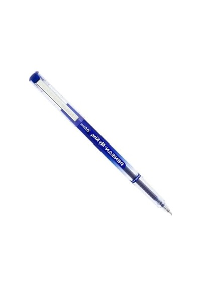 My King İğne Uçlu Metal Klipsli Jel Tükenmez Kalem 0.5 Mm Mavi - 5 Adet Gnsrkfaz914 ---