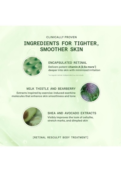 Retinal İçeren Yenileyici Vücut Bakımı Kremi, Retinal Resculpt Body Treatment