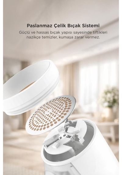 Temizlik Aleti Ev Gereçleri Günlük Eşya Şarjlı Tüy Ve Tiftik Temizleme Makinesi 708 Beyaz