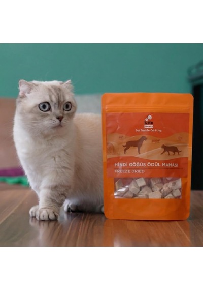 Freeze Dried Hindi Göğüs Köpek Ödül Maması%100 Doğal, Glutensiz 30 Gr Dog Treat