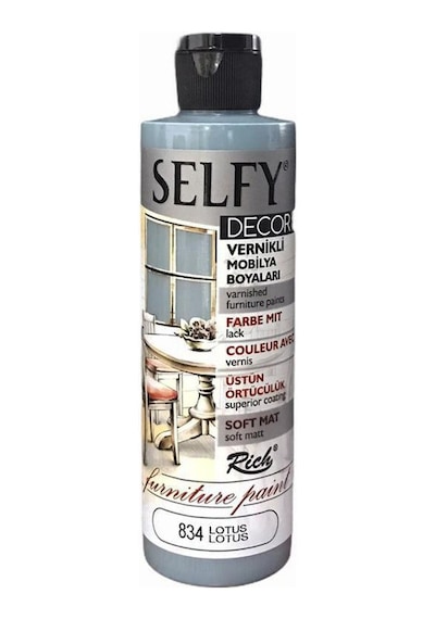 Rich Selfy Decor Vernikli Boya 240Cc - Lotus 834