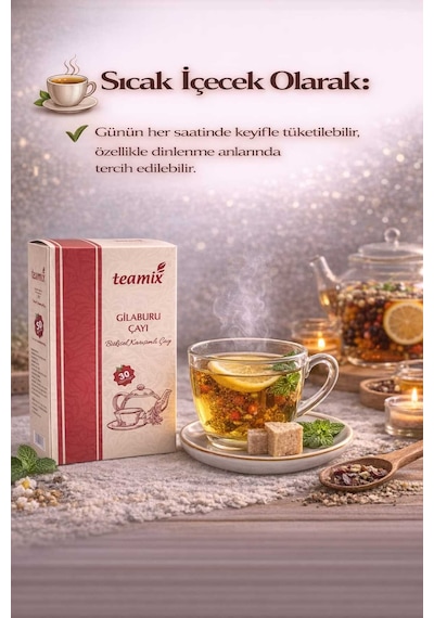 Gilaburu Çayı Bitkisel Karışımlı 60 G 30 Süzen Poşet