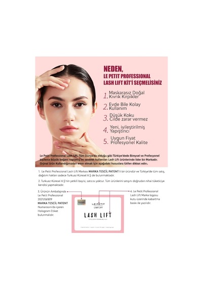 Kirpik Lifting Seti 10-12 Kullanım, Profesyonel Salon Etkisi, Evde 10 Dakikada Std Set