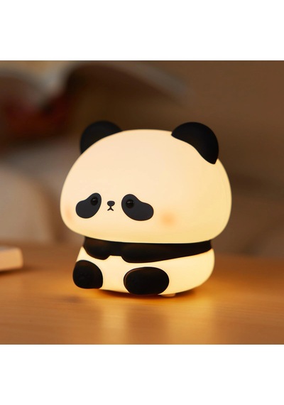 Gecelambası Bebek Çocuk Odası Led Estetik Panda Şekilli Renk Değiştirebilen Dokunmatik Gece Lambası