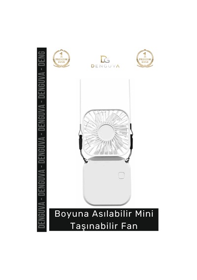 Vantilatör Boyuna Asılabilir Usb Şarjlı Sessiz Ergonomik Hands Free Hafif Modern Mini Taşınabilir E