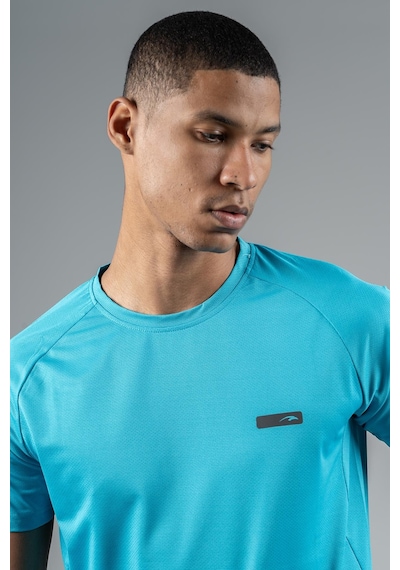 Maraton Regular Erkek Bisiklet Yaka Mavi T-shirt Mavi