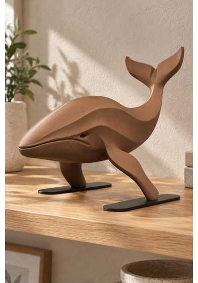 Balina Figürlü Dekoratif Biblo - 22cm Büyük Boy 74846300