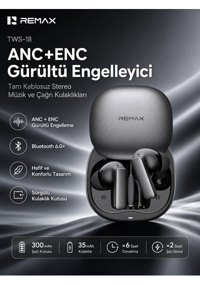 Remax TWS-18A Bluetooth 6.0 Kulak İçi Kulaklık