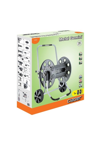 Ayrex 8894 Metal Gemını Hortum Arabası, Metal Yapı