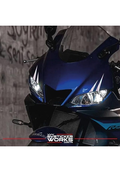 Motor Kaş Sticker Motor Sticker Tüm Motorlara Uyumlu Sağ Sol Göz Sticker Hologram