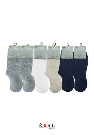 Kral Socks Erkek Snikers 6 Çift Bambu Dikişsiz Hassas Dokuma Terletmez Bambu Çorap Asorti Kral Socks Erkek Snikers 6 Çift Bambu Dikişsiz Hassas Dokuma Terletmez Bambu Çorap Asorti