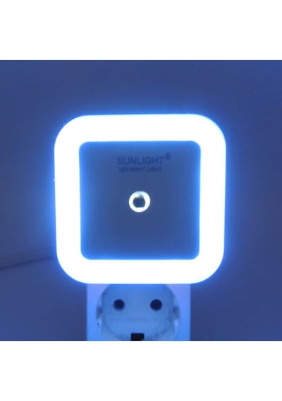Kare Led Gece Lambası 0,5W Işıklı Fişli Fotosel Sensörlü 5 Adet