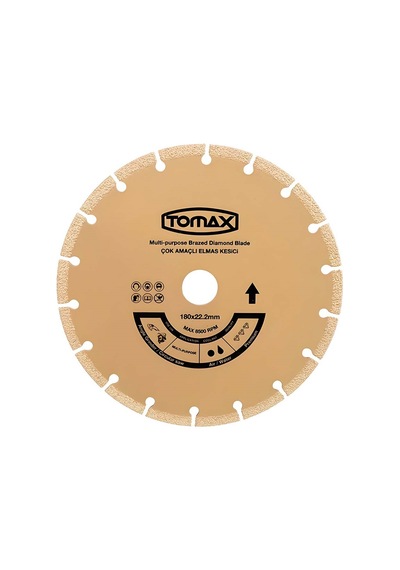Tomax Çok Amaçlı Elmas Kesici Disk 22 X 115 Mm