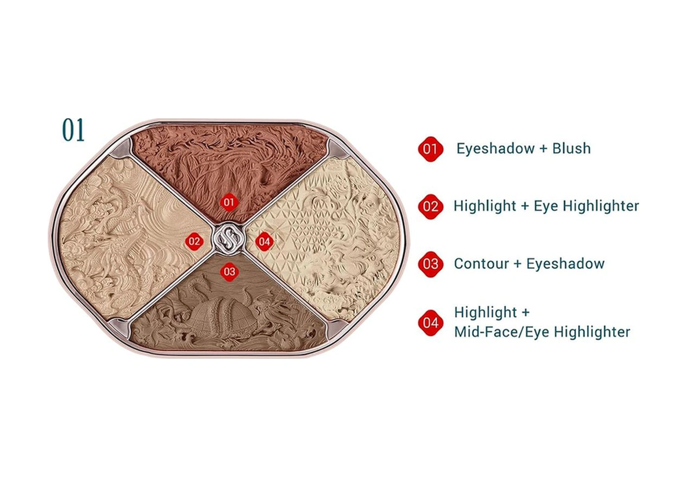 Florasis Flowery Makyaj Paleti 01 10.8gr 01