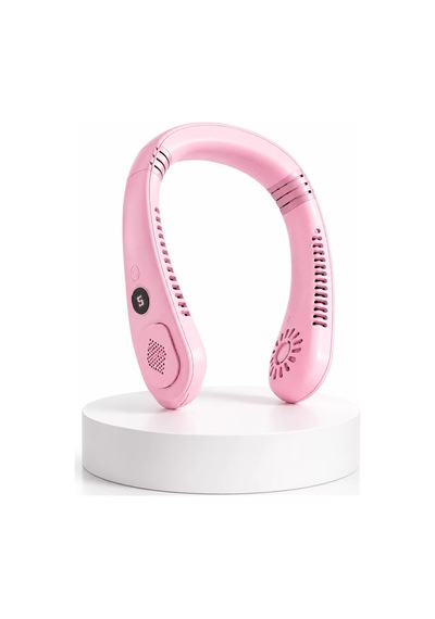 Hepsi Pembe Boyun Fanı Sessiz Çalışan Usb Şarjlı Taşınabilir Kişisel Serinletici Najmaddin