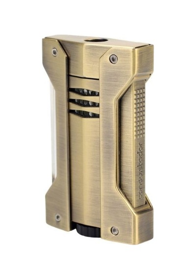 Conquistador 1li Torch Fırçalanmış Altın Metal Puro Çakmağı 8003ct