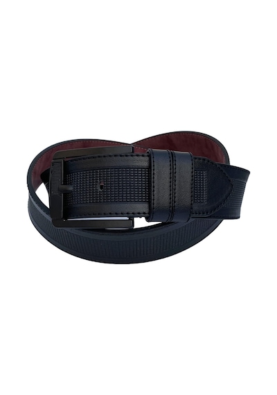 Süzer Deri Siyah Suni Deri Ortası Desenli Model 4.5 Genişlik Unisex Spor Kemer - 4500-88
