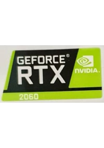 OEM Nvidia Geforce RTX 2060 Sticker Yatay Etiket D105