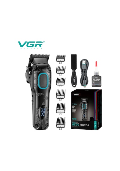 Vgr V-016 Bldc Motor 7000rpm Berber Erkekler İçin Şarj Edilebilir Profesyonel Saç Kesme Makinesi
