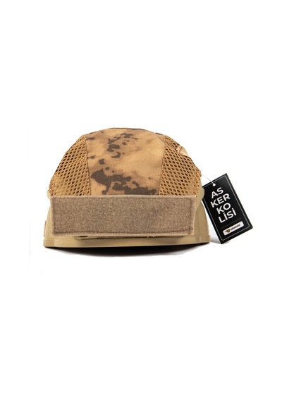Jandarma Çöl Kamuflaj Kısa Airsoft Askeri Kask Kılıfı Camel