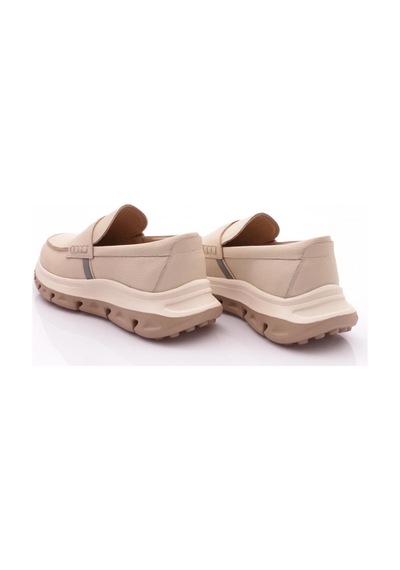 Dgn 5857 Erkek Üstü Şeritli Comfort Ayakkabi Bej