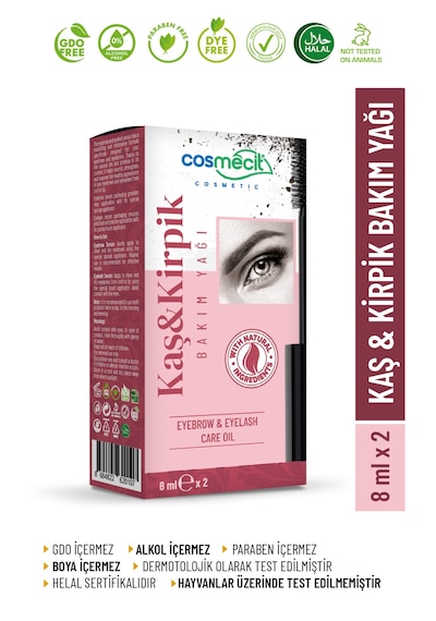 Kaş & Kirpik Bakım Yağı 8 Ml+8 Ml