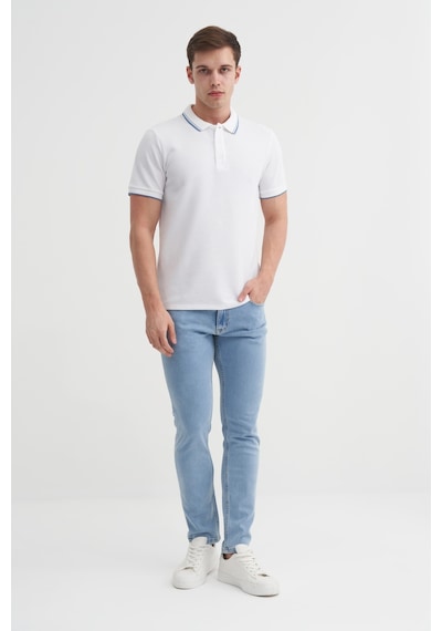 Cazador Erkek Beyaz Polo Yaka Tshirt 42470