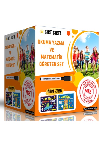 Cırt Cırtlı Okuma Yazma Ve Matematik Öğreten Set 3-7 Yaş İçin
