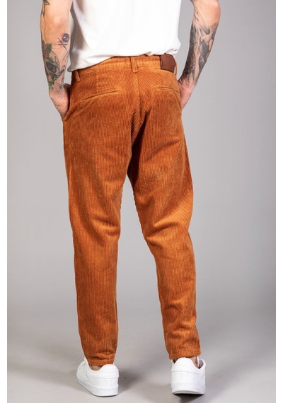 Little Cup Jeans Co Erkek Camel Baggy Fit Rahat Kalıp Kadife Pantolon